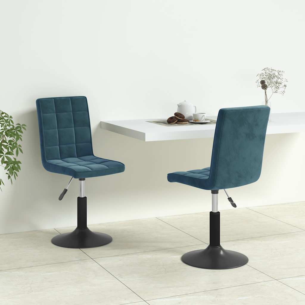 Sillas de comedor giratorias 2 uds de terciopelo gris claro