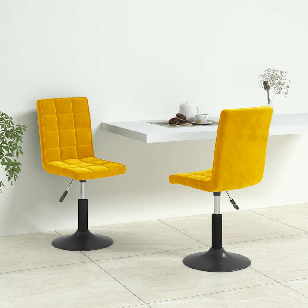 Sillas de comedor giratorias 2 uds de terciopelo gris claro