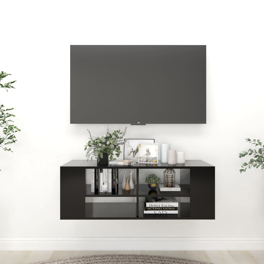 | Mueble de TV de Pared | 4 pcs 37 x 37 x 107.5 cm