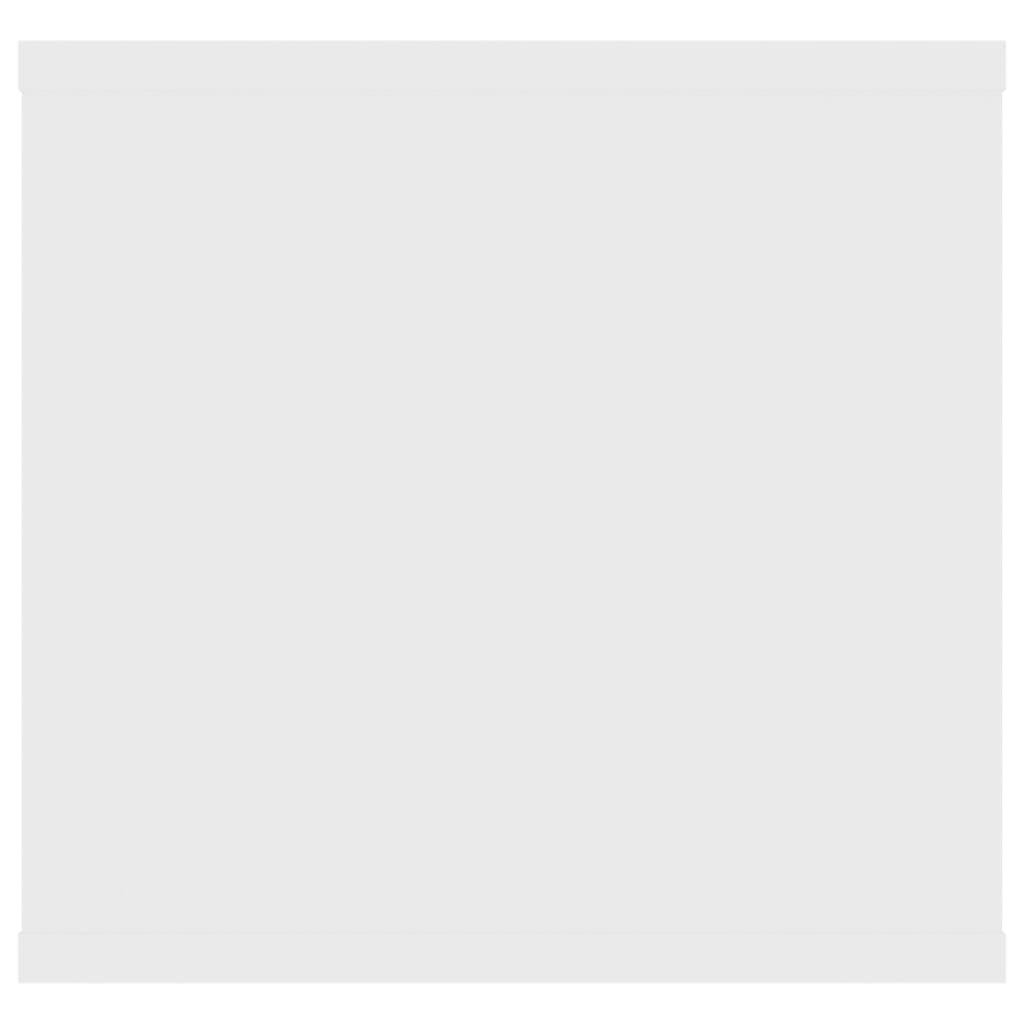 Estantería de pared madera contrachapada blanco 102x30x29 cm