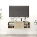 Estantería pared madera contrachapada gris brillo 102x30x17 cm