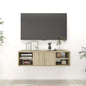 Estantería pared madera contrachapada gris brillo 102x30x17 cm