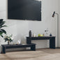 High Gloss White Plywood TV Cabinet 180x30x43 cm