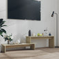 High Gloss White Plywood TV Cabinet 180x30x43 cm