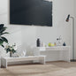 High Gloss White Plywood TV Cabinet 180x30x43 cm