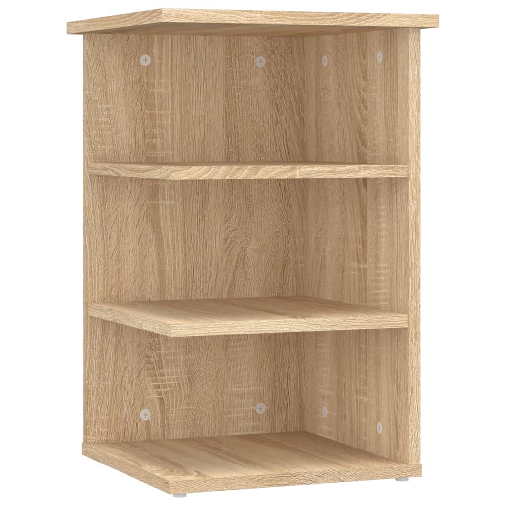 Armario auxiliar madera contrachapada roble Sonoma 35x35x55 cm