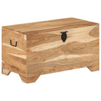 Cofre de almacenamiento de madera de acacia maciza