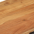 Cofre de almacenamiento de madera de acacia maciza