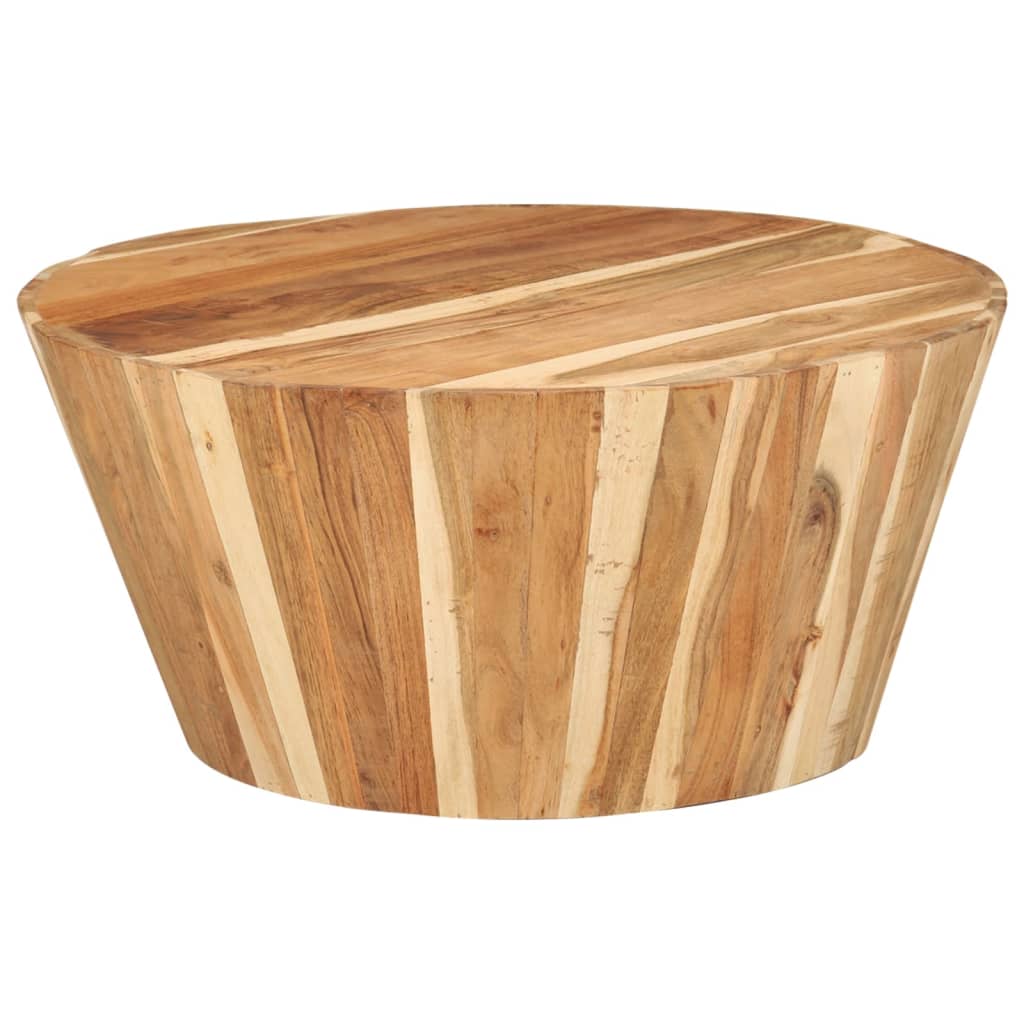 Acacia solid wood coffee table Ø65x31 cm