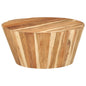 Mesa de centro de madera maciza de acacia Ø65x31 cm