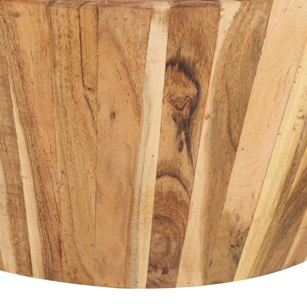 Mesa de centro de madera maciza de acacia Ø65x31 cm