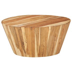 Mesa de centro de madera maciza de acacia Ø65x31 cm