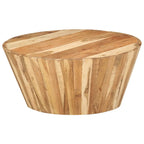 Mesa de centro de madera maciza de acacia Ø65x31 cm
