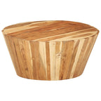 Mesa de centro de madera maciza de acacia Ø65x31 cm