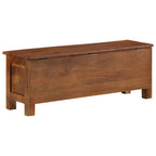 Caixa de arrumação em madeira de mangueira maciça 110x30x40 cm