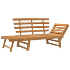 Banco de jardín 2 en 1 190 cm madera maciza acacia