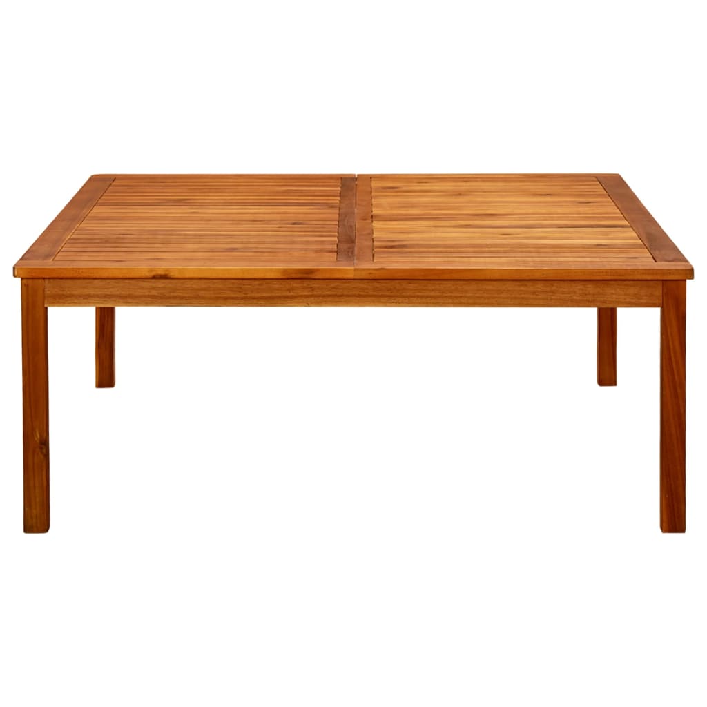 Mesa de centro de jardín madera maciza de acacia 110x110x45 cm