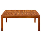 Mesa de centro de jardín madera maciza de acacia 110x110x45 cm