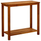 Mesa consola de jardín madera maciza de acacia 110x40x75 cm