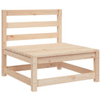 Muebles de jardín 2 piezas con cojines madera maciza de pino