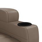 Sillón de masaje eléctrico cuero sintético color capuchino