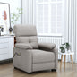 Sillón de masaje eléctrico cuero sintético color capuchino