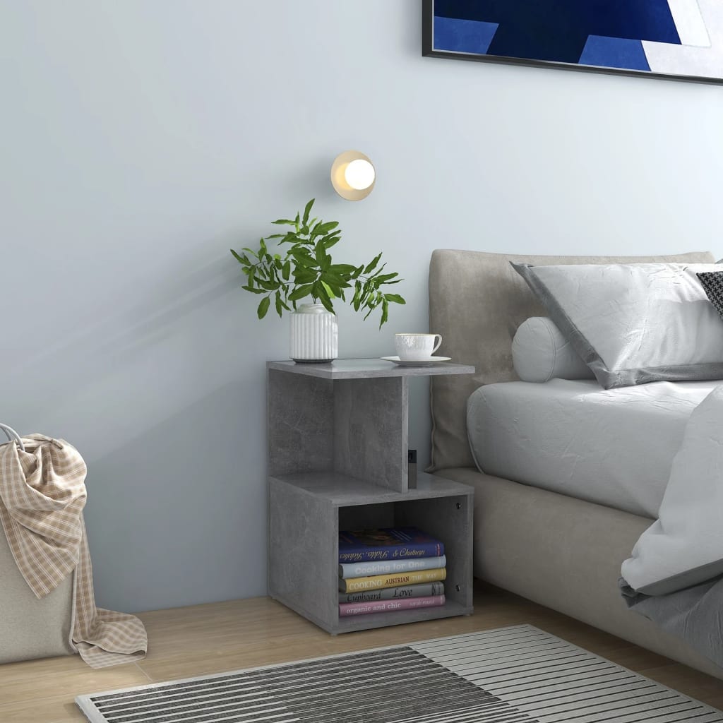 Mesilla de noche marrón 40x33x46 cm madera maciza mango