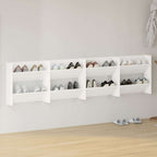 Zapatero de contrachapada gris hormigón 60x35x84 cm