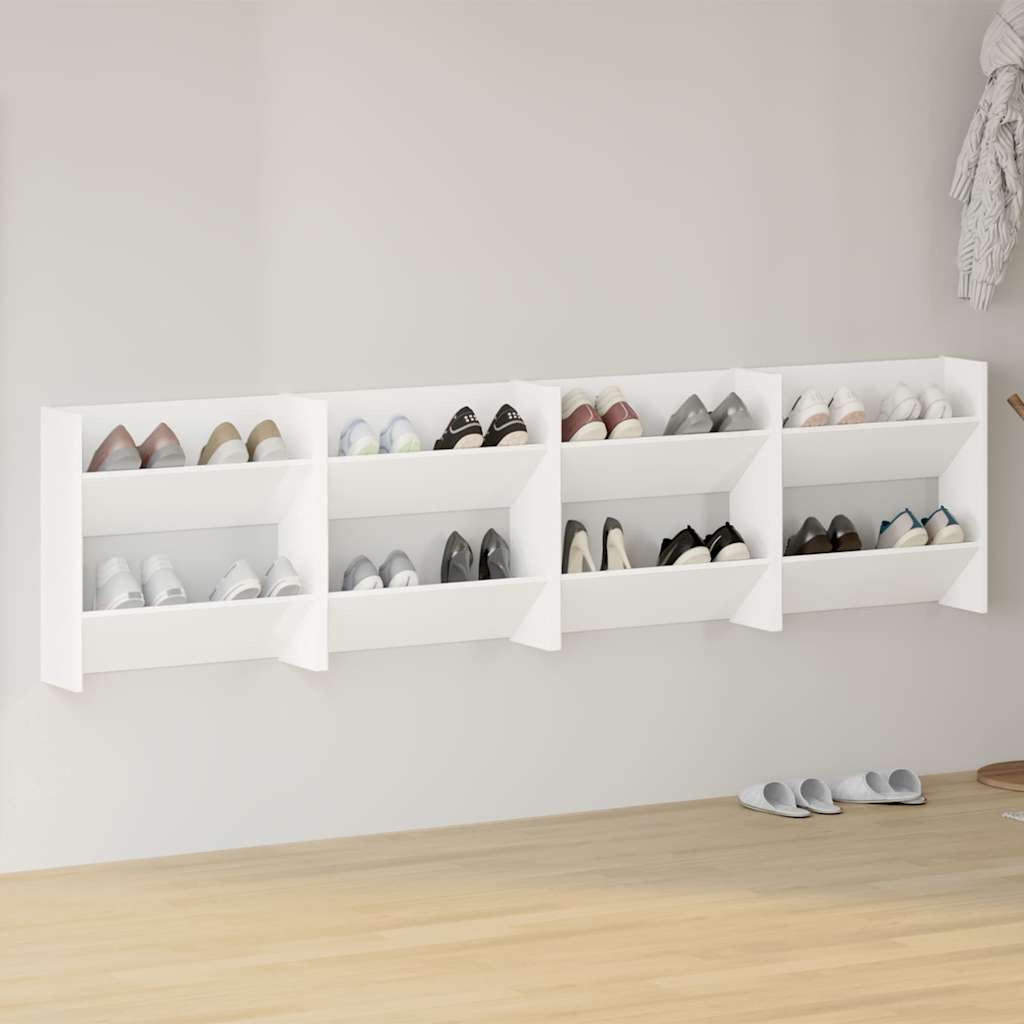 Zapatero de contrachapada gris hormigón 60x35x84 cm