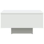 Mesa de centro madera contrachapada blanco 60x60x31,5 cm