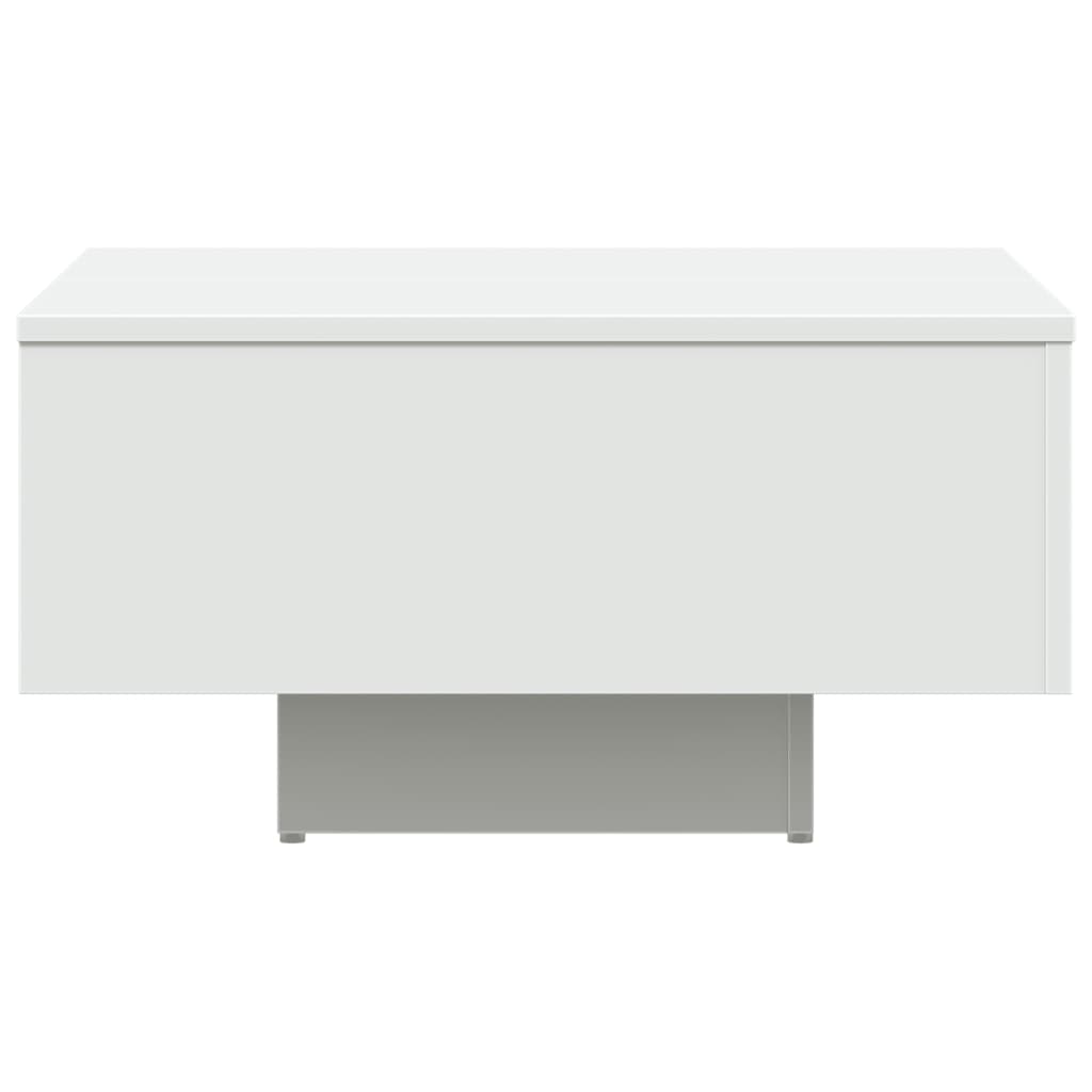 Mesa de centro madera contrachapada blanco 60x60x31,5 cm