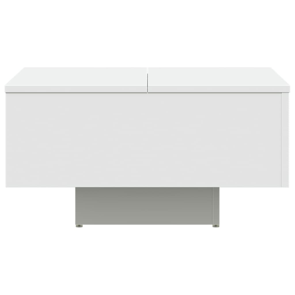 Mesa de centro madera contrachapada blanco 60x60x31,5 cm