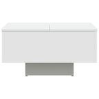 Mesa de centro madera contrachapada blanco 60x60x31,5 cm