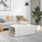 Stackable coffee tables 3 pieces glossy grey 60x60x38 cm