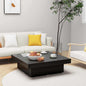 Mesa de centro madera contrachapada blanco 90x90x28 cm