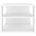Mesa de centro madera contrachapada blanco 100x50x40 cm