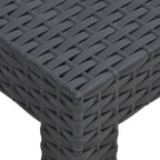 Set de muebles de jardín 2 pzas cojines PP ratán gris antracita