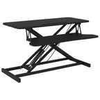 Escritorio ajustable 90x40x(13-50) cm acero y contrachapada