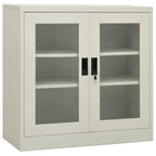 Armario de oficina de acero blanco 90x40x102 cm