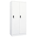 Armario de acero blanco 80x50x180 cm