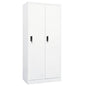 Armario de acero blanco 80x50x180 cm