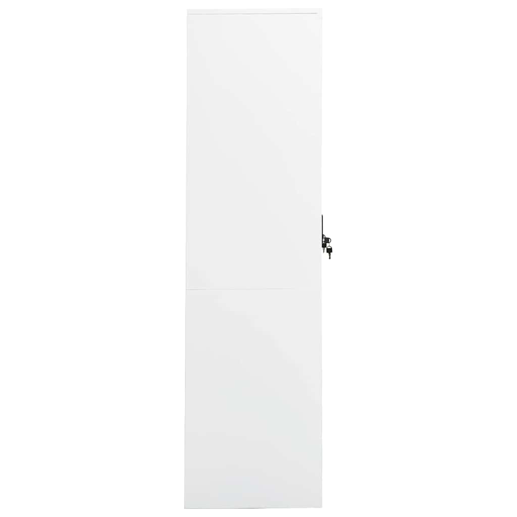 Armario de acero blanco 80x50x180 cm