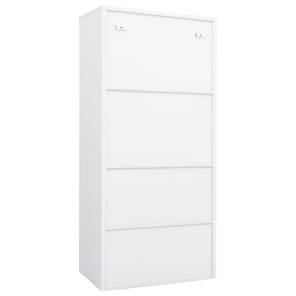 Armario de acero blanco 80x50x180 cm