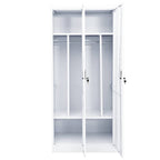 Armario de acero blanco 80x50x180 cm
