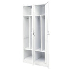 Armario de acero blanco 80x50x180 cm