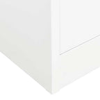 Armario de acero blanco 80x50x180 cm