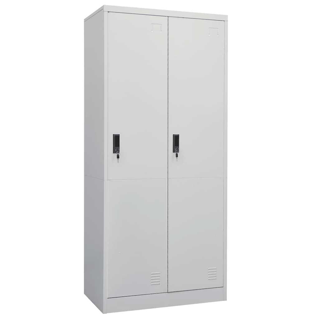 Armario de acero blanco 80x50x180 cm