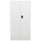Armario de taquilla de acero blanco 90x40x180 cm