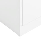 Armario de taquilla de acero blanco 90x40x180 cm