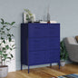 Mustard Yellow Steel Storage Cabinet 80x35x101.5 cm